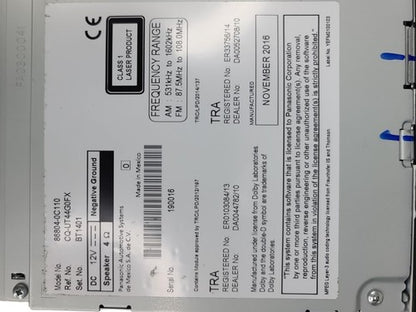 2015-18 Genuine Toyota Tundra Sub-Assy Nav Assembly, Radio & Display 8