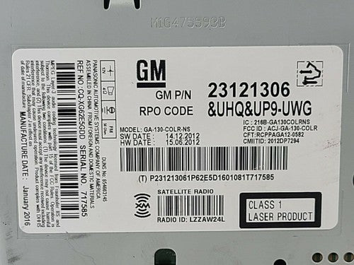 Panasonic Automomotive Navigation Upgrade OEM CD Player Radio GA-130-C
