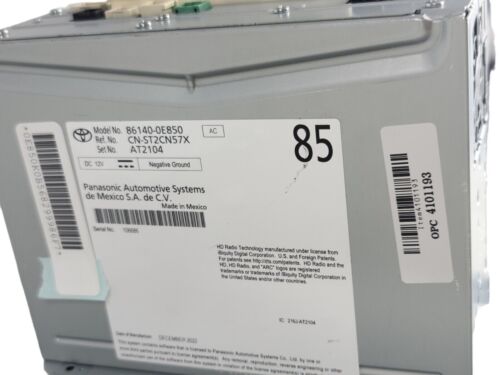 NEW 20 21 22 TOYOTA  DISPLAY SCREEN RADIO TOUCH-SCREEN 86140-0E850