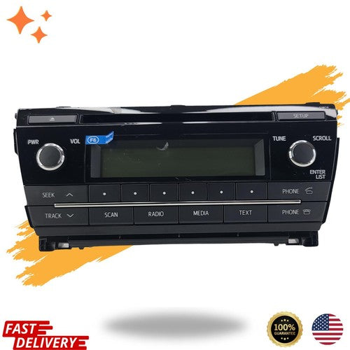 2014-16 Toyota Corolla CD Player AM FM XM Radio Receiver 86120-02F60 O