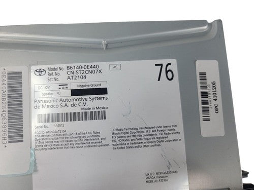 2020 2021 2022 Toyota CD Player Radio Receiver 86140-0E440