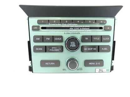 2011 HONDA PILOT XM RADIO 6 CD DISC CHANGER STEREO PLAYER AUX HEAD UNI