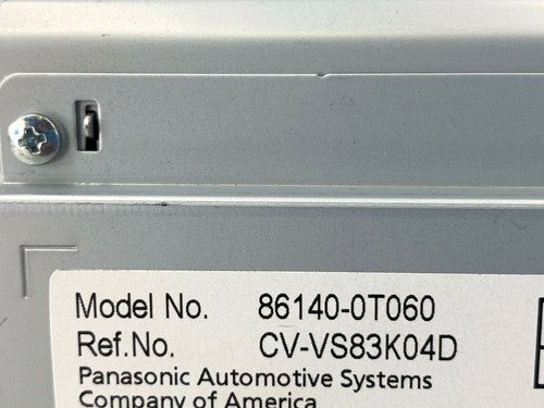2012-2015 Toyota Venza GPS Navigation Touch Screen Radio 86140-0T060