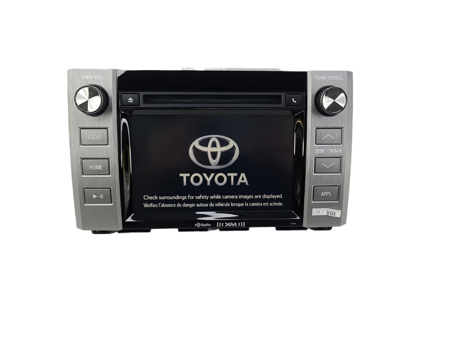 2019 TOYOTA TUNDRA RADIO AUDIO RECEIVER HEAD UNIT DISPLAY SCREEN 86140-0C201