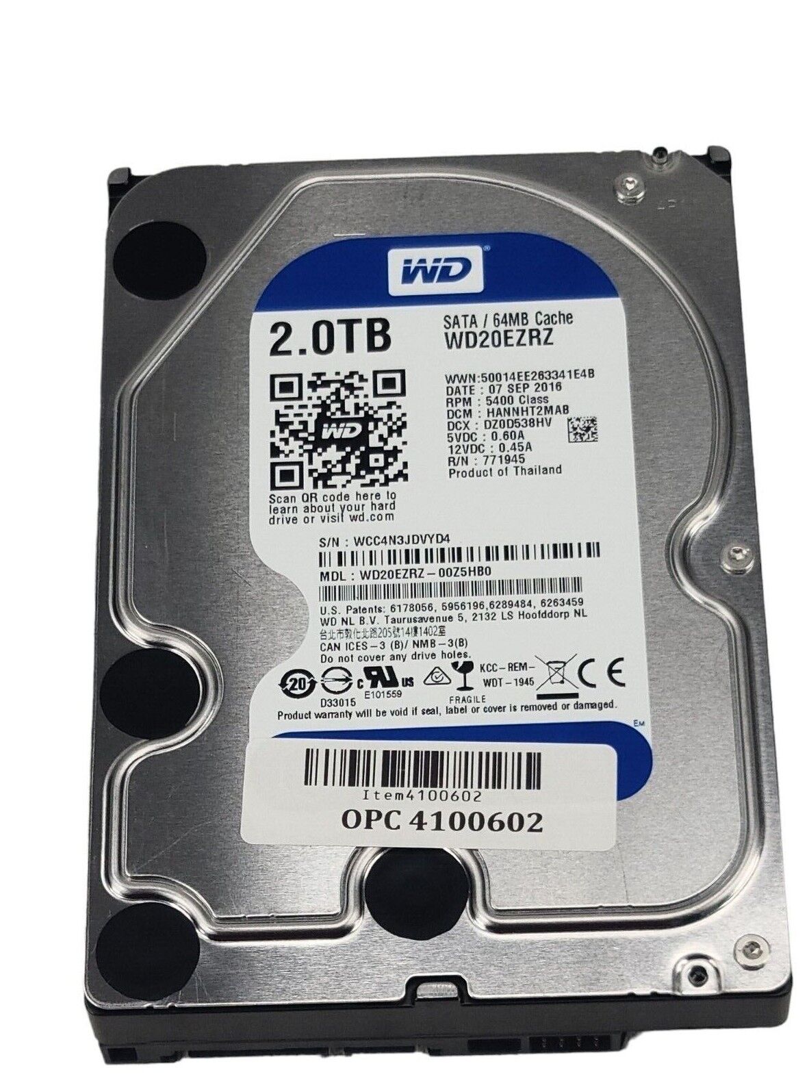 WD Western Digital RE4-GP WD2002FYPS WD2003FYYS WD20EZRZ WD2002FAEX WD20PURX 2TB