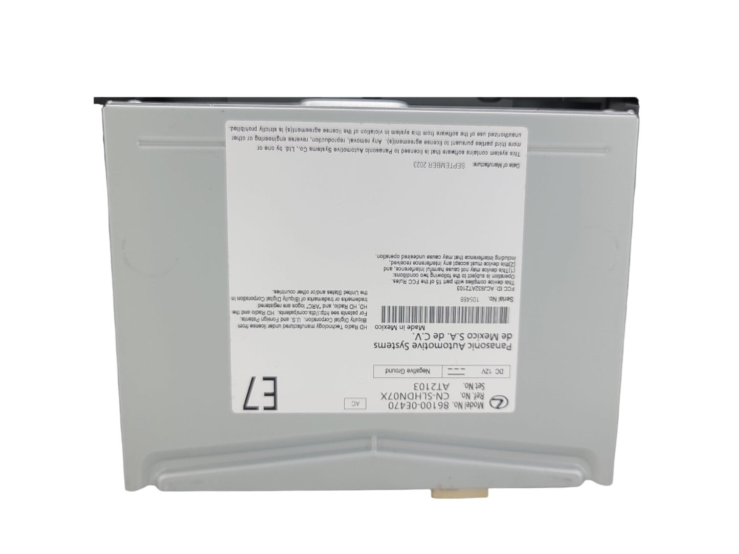 2023 Lexus Receiver assy Radio 86100-0E470 Wireless CarPlay & Android