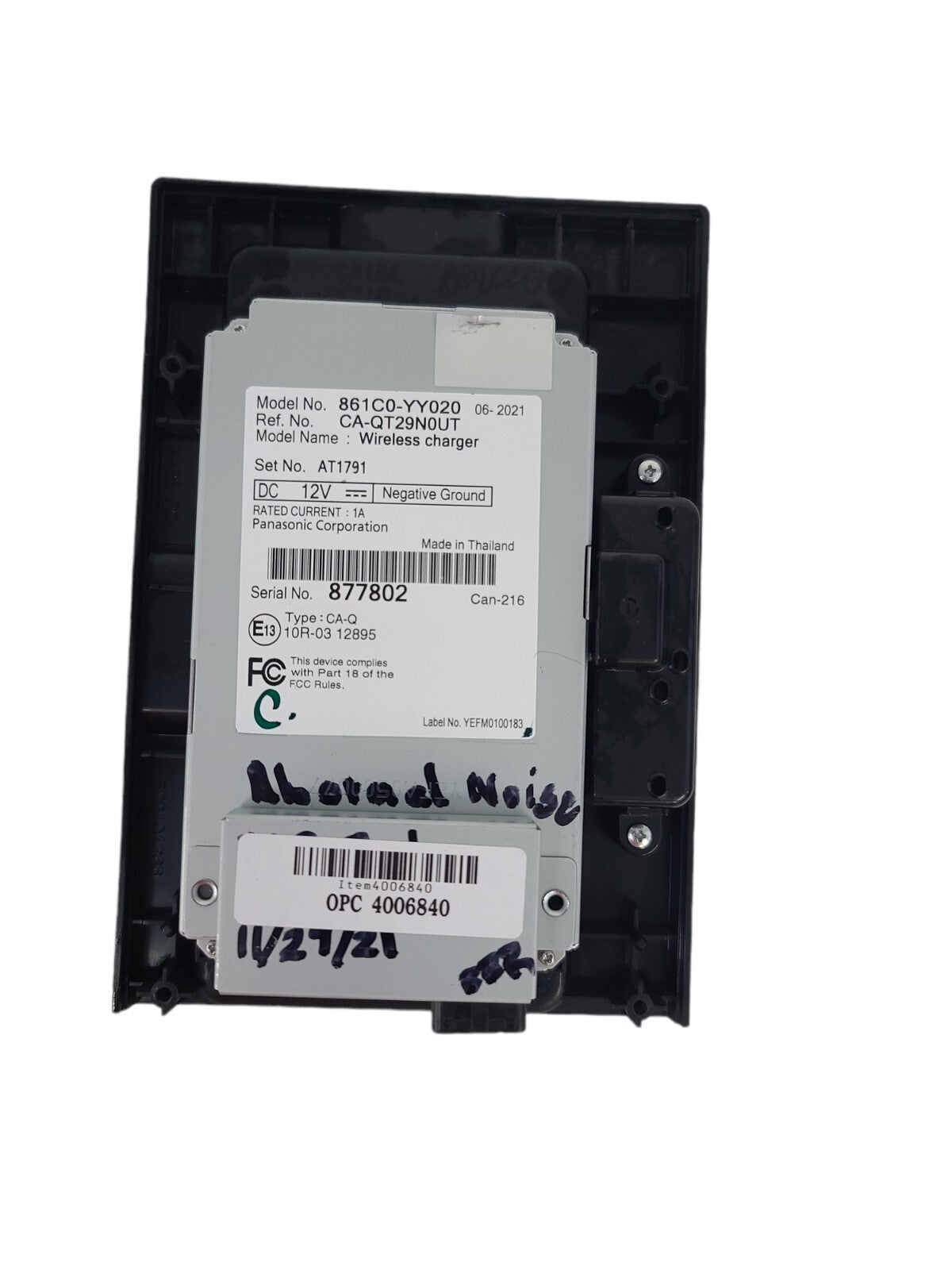 2021 Lexus 861C0-YY020 Wireless Charger