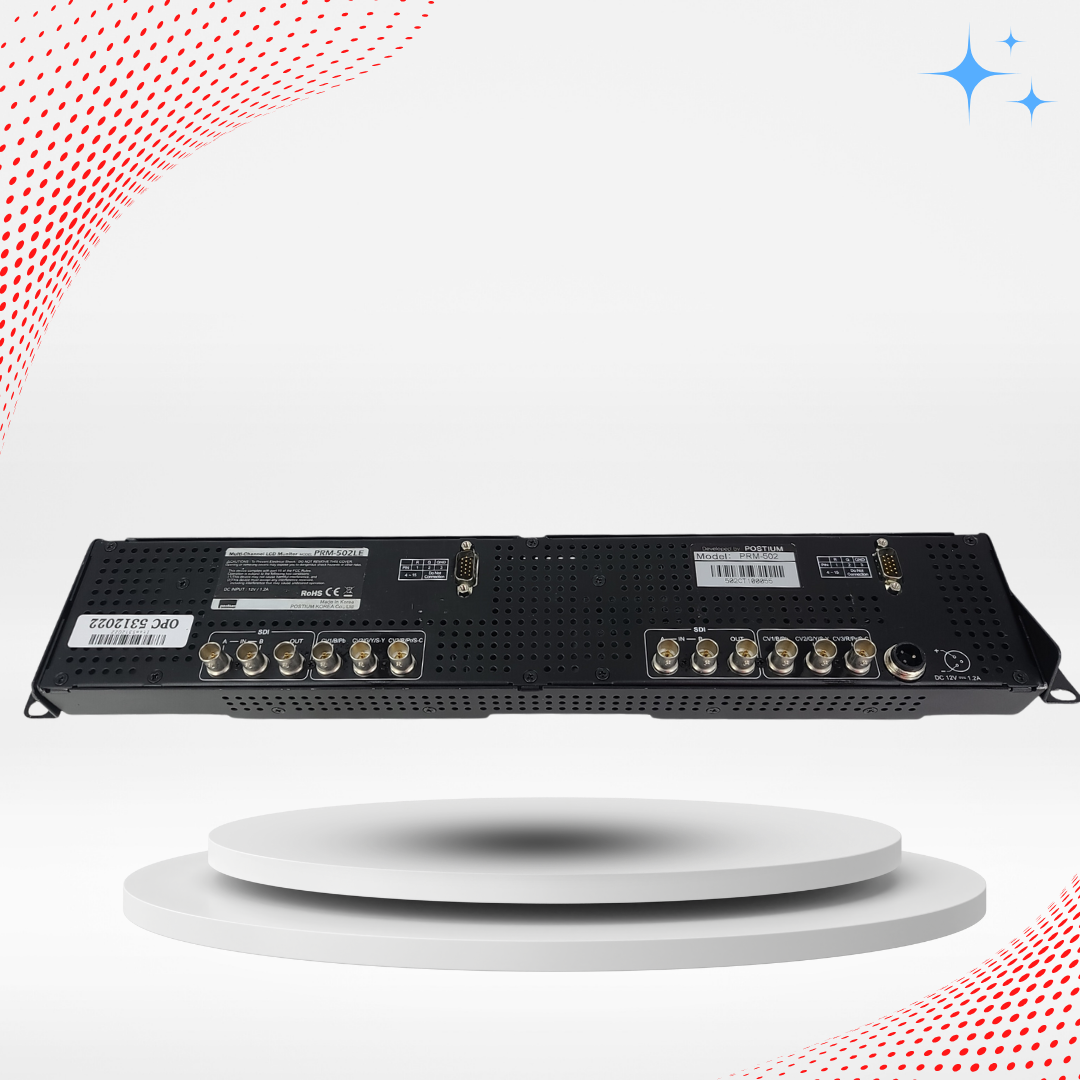 NEW Postium PRM-502LE Dual 5″ 2RU LCD Rack Monitor