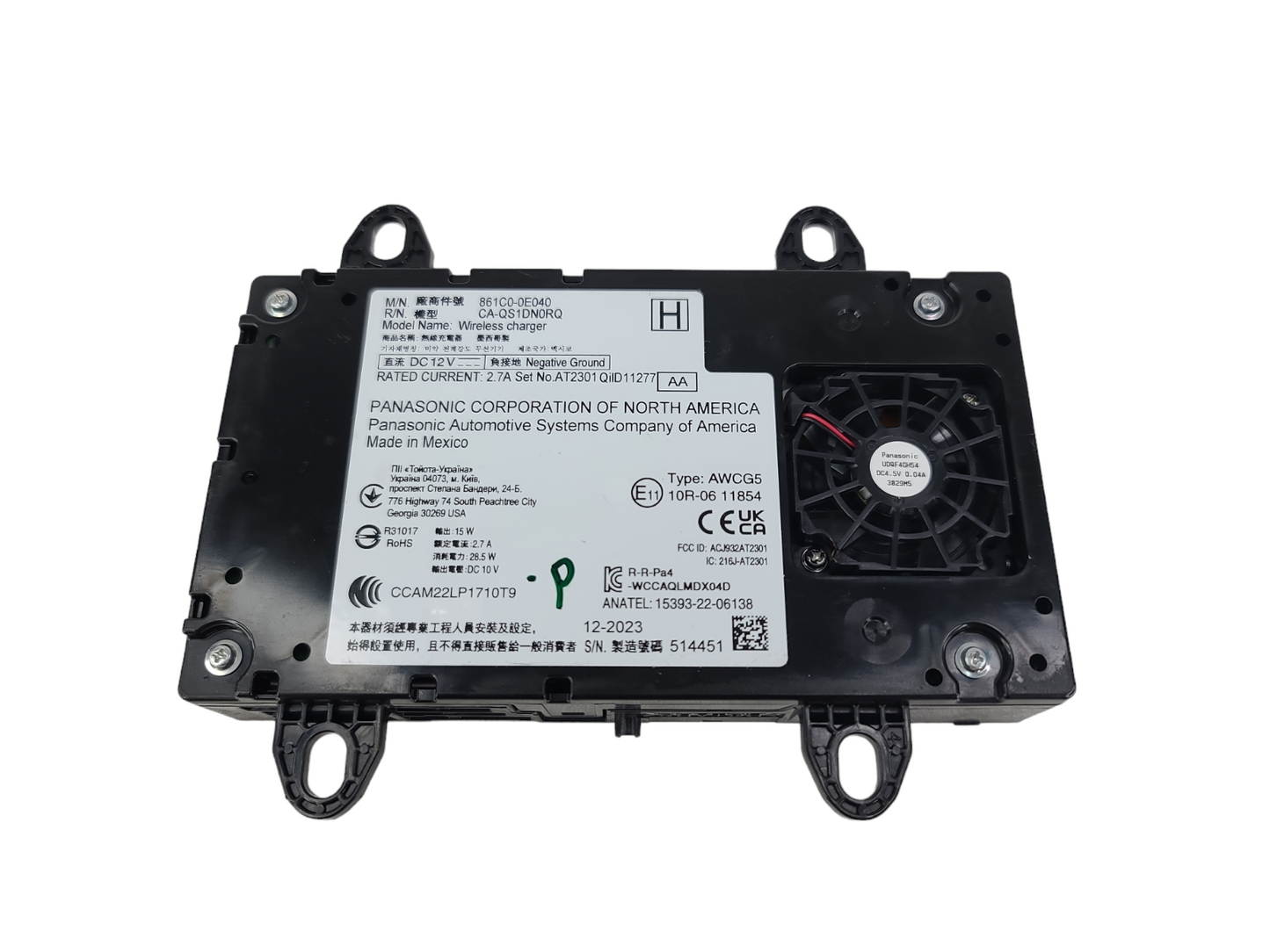 Toyota 861C0-0E040 Cradle Assembly Mobile Wireless Charger