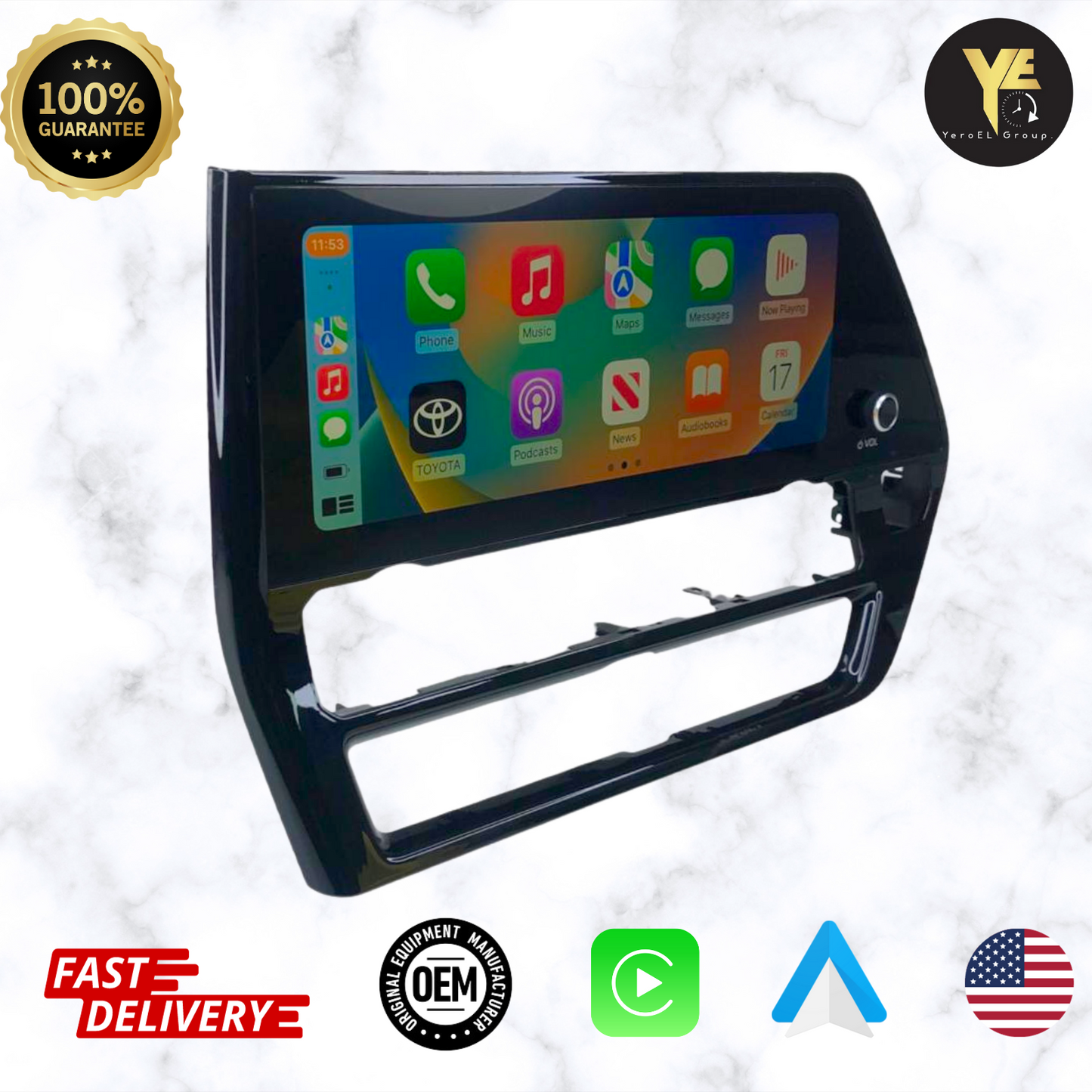 Toyota Highlander Radio 86140-0E460 Fit 2023 W/wireless Carplay and An