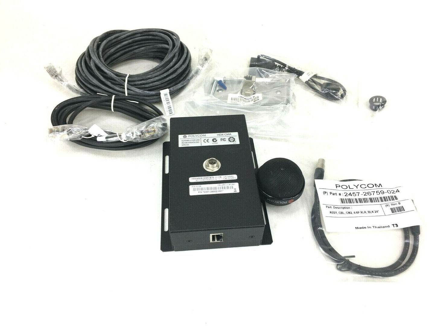 Polycom 2201-26932-001 HDX CMA Ceiling Microphone -BLACK Brand New