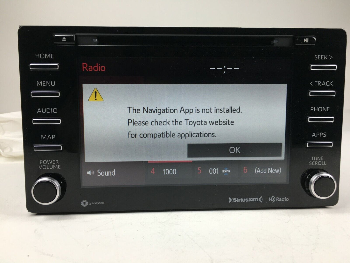 2019 - 2020 Genuine Toyota Sienna XLE 6 Cyl 3.5L Display Radio 86140-08190