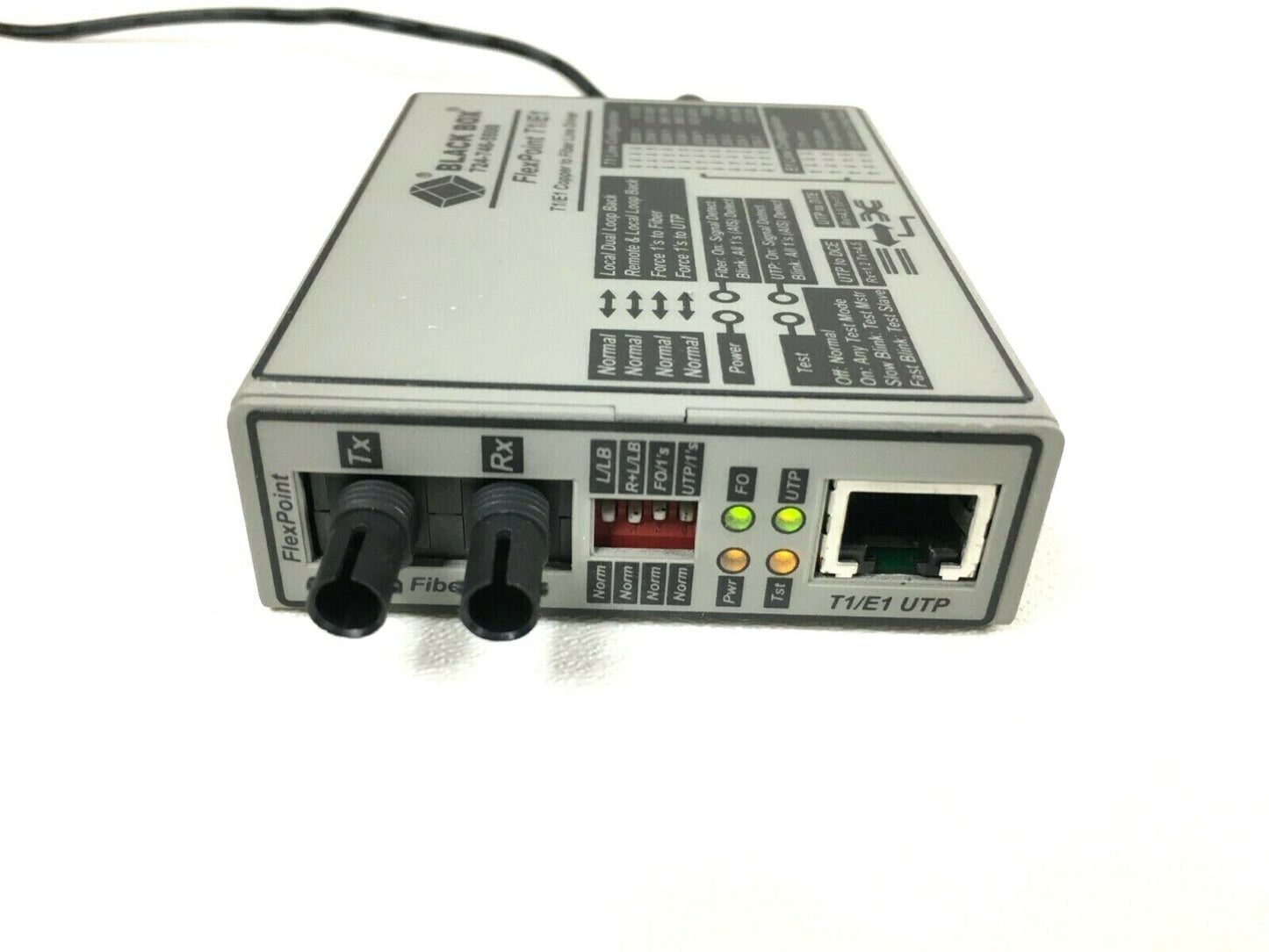 Black Box FlexPoint T1/E1 to Fiber Line Driver Single-Mode 28 km ST MT660A-MM