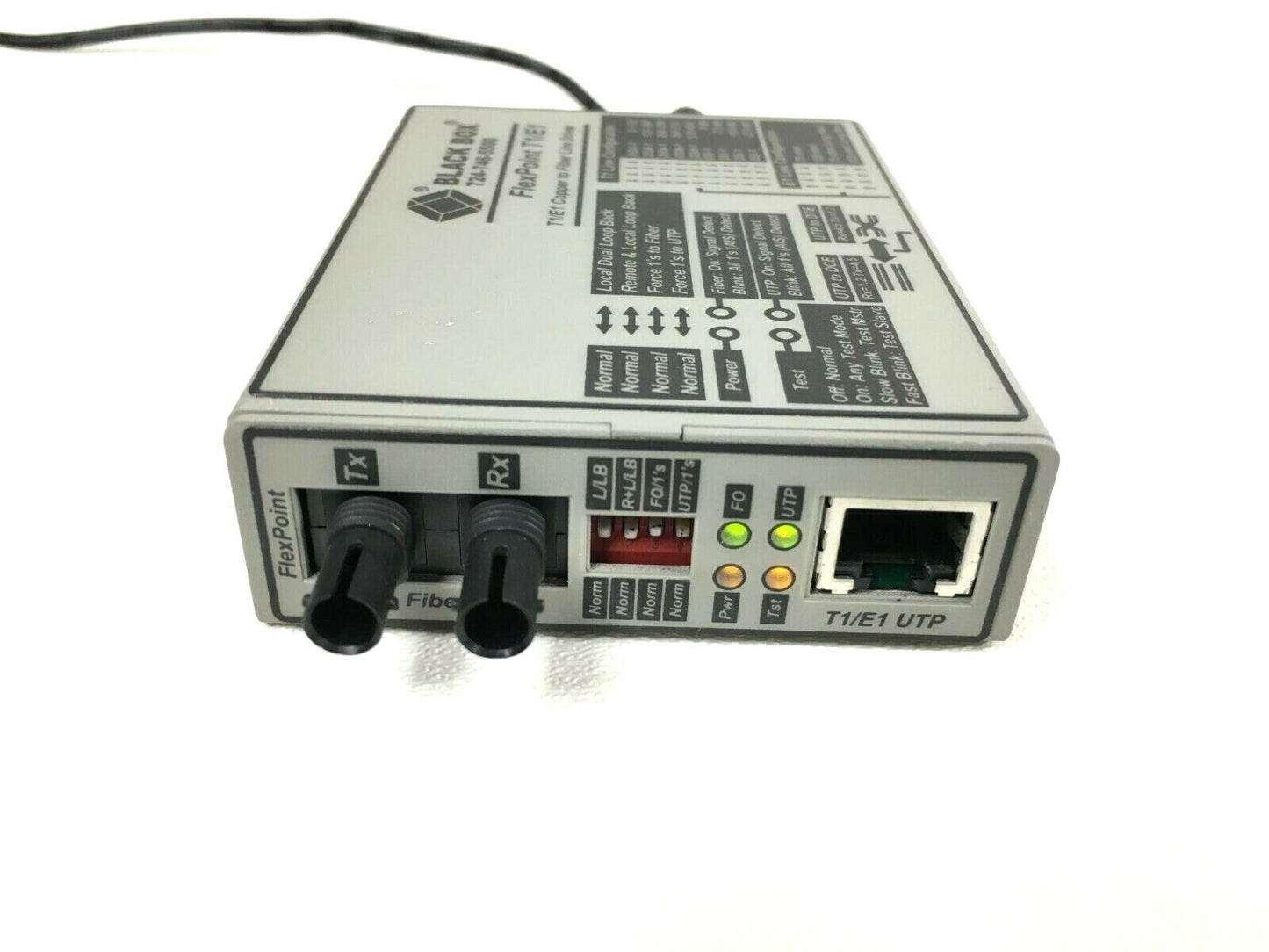 Black Box FlexPoint T1/E1 to Fiber Line Driver Single-Mode 28 km ST MT660A-MM