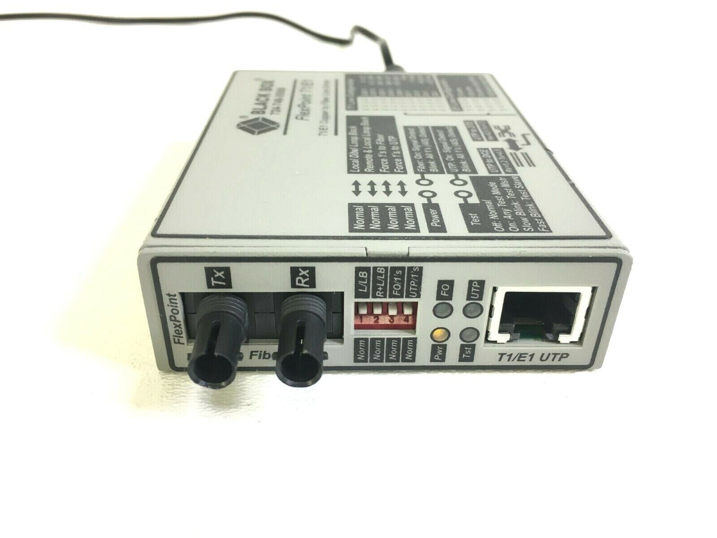 Black Box FlexPoint T1/E1 to Fiber Line Driver Single-Mode 28 km ST MT660A-MM