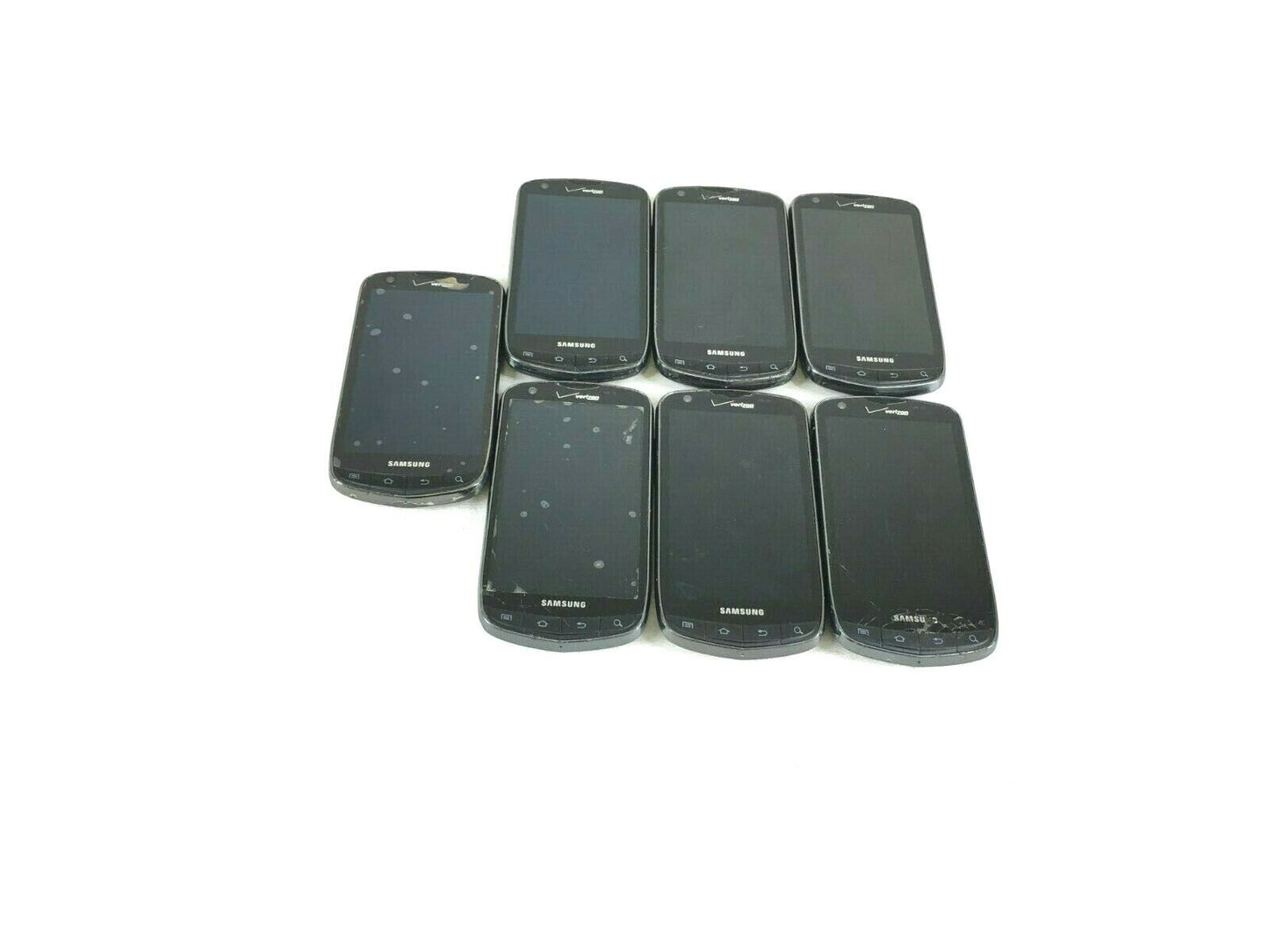LOT OF 7 Samsung Droid SCH-I510 Black (Verizon) Smartphone