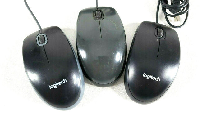 LOT OF 4 Genuine Logitech M-U0026 Wired USB Mouse