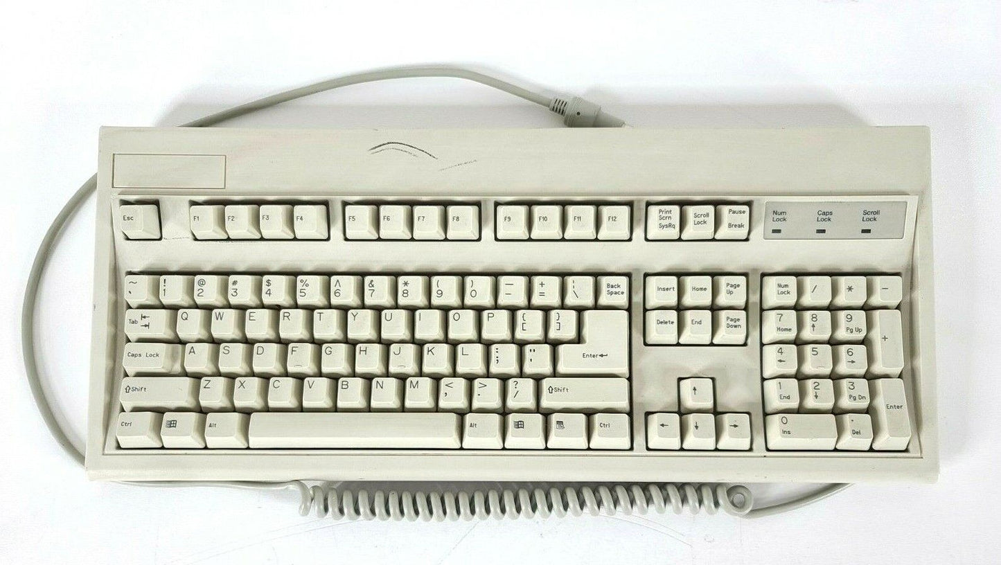 Vintage Keytronic Retro Wired PS2 Keyboard (E03601QUS201C) - Beige