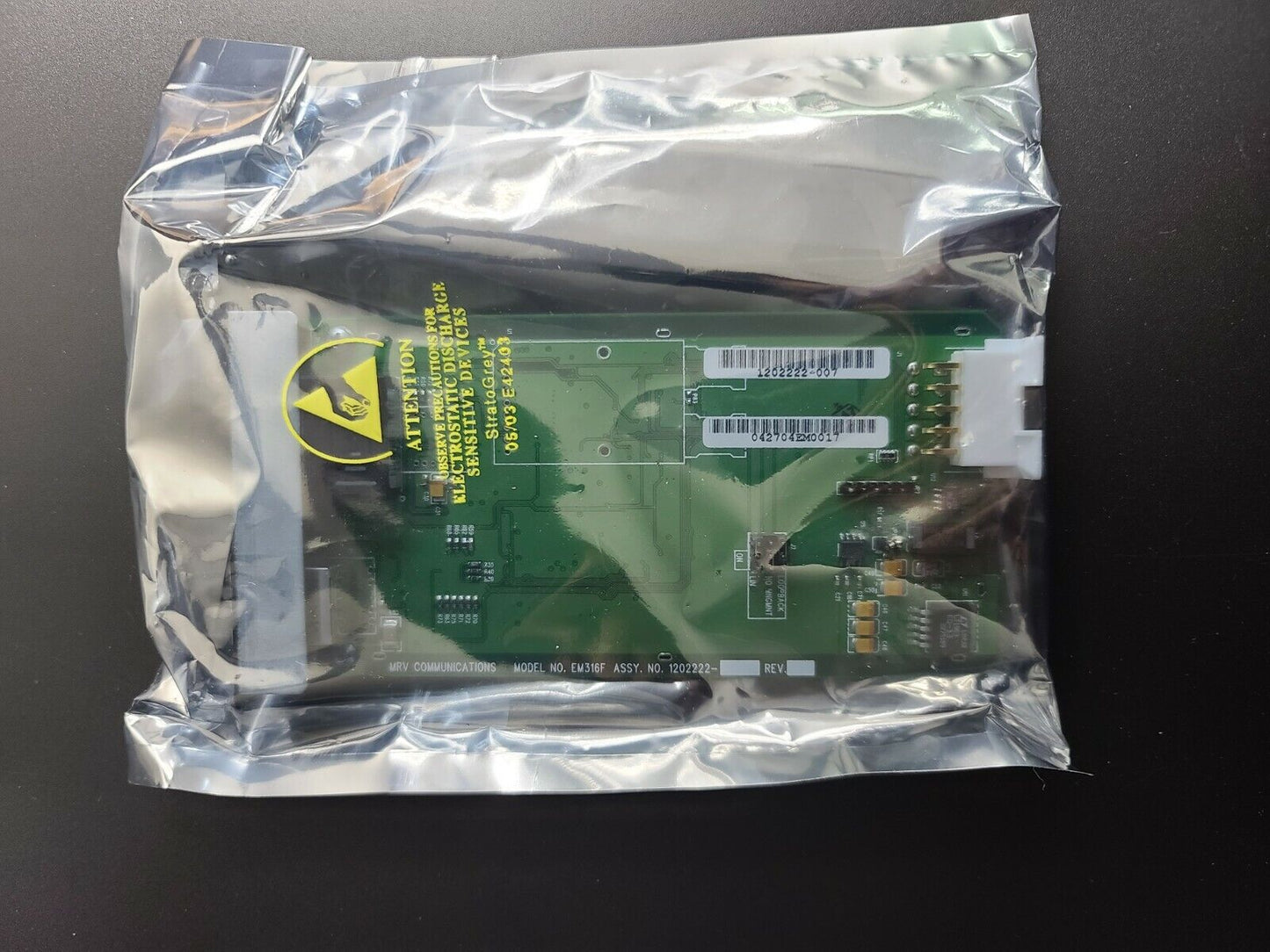 NEW MRV COMMUNICATIONS EM316FSF ETHERNET FIBER DRIVER MODULE