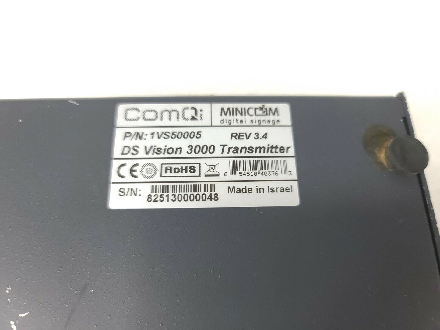 MINICOM 1VS50005 REV. 3.4 DS VISION 3000 TRANSMITTER