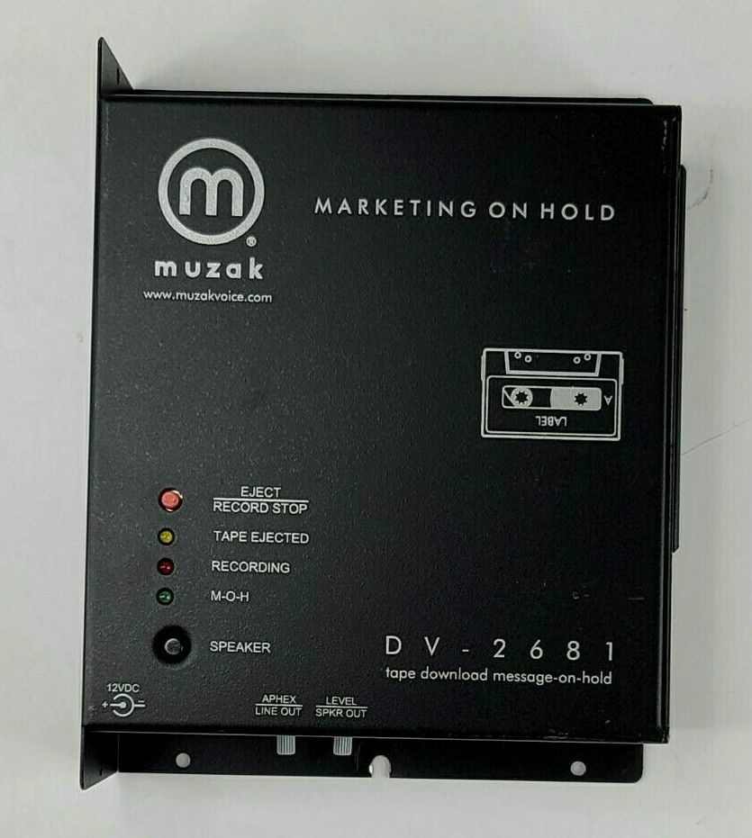 Muzak DV-2681 Marketing on Hold Tape Player MOH Music on Hold