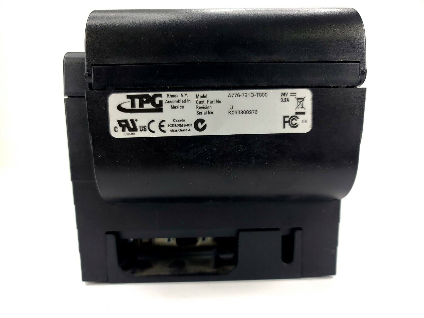 TPG Point Of Sale Thermal Receipt Printer  A776-721D-T000 No Power Cord