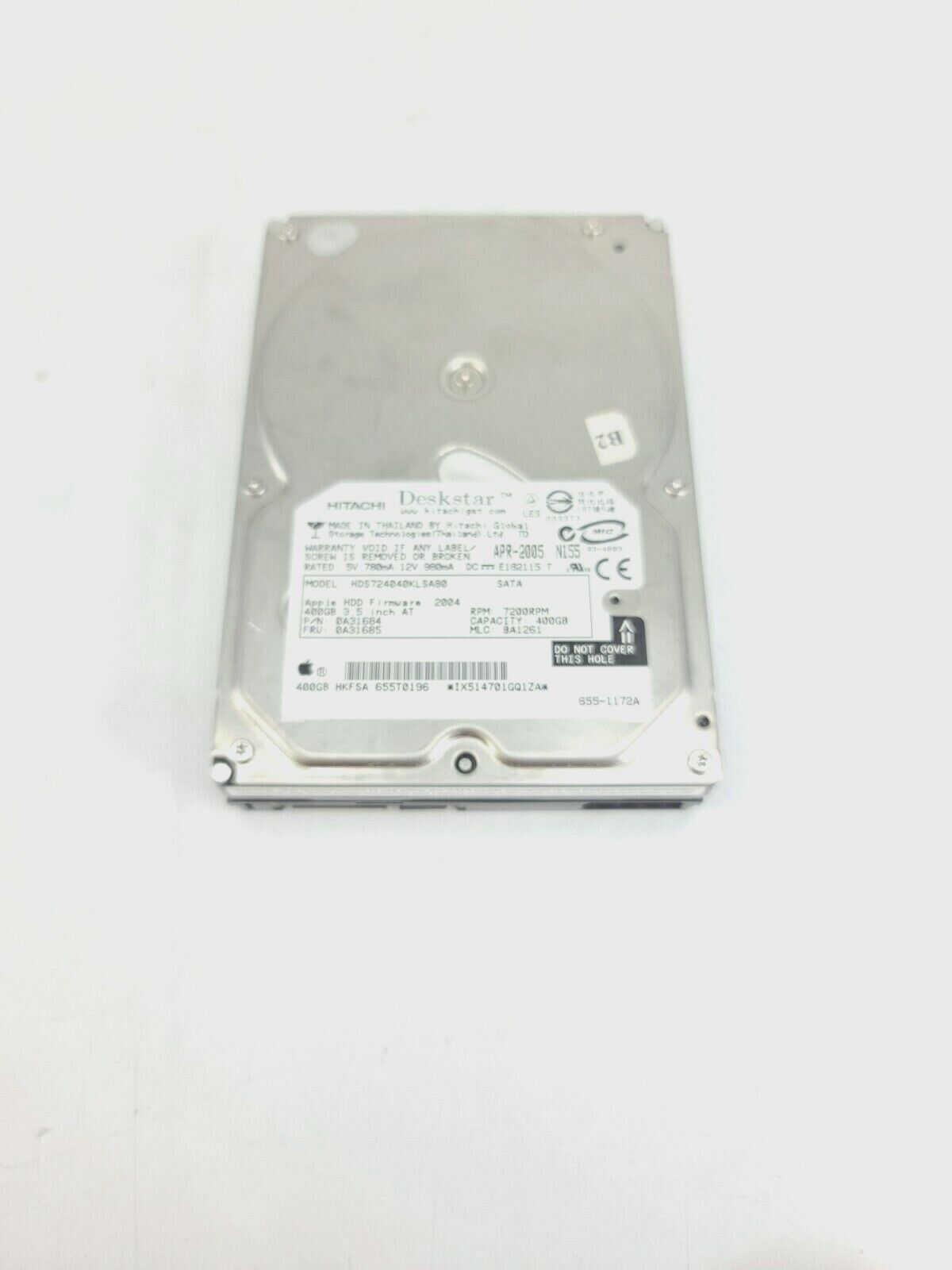 HITACHI HDS724040KLSA80 400GB P/N: 0A30229 MLC: BA1446