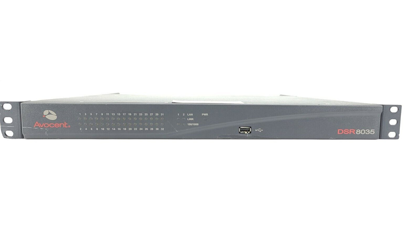 Avocent DSR8035 32-Port IP KVM Switch, 8 Digital path, VGA USB PS/2 2GbE