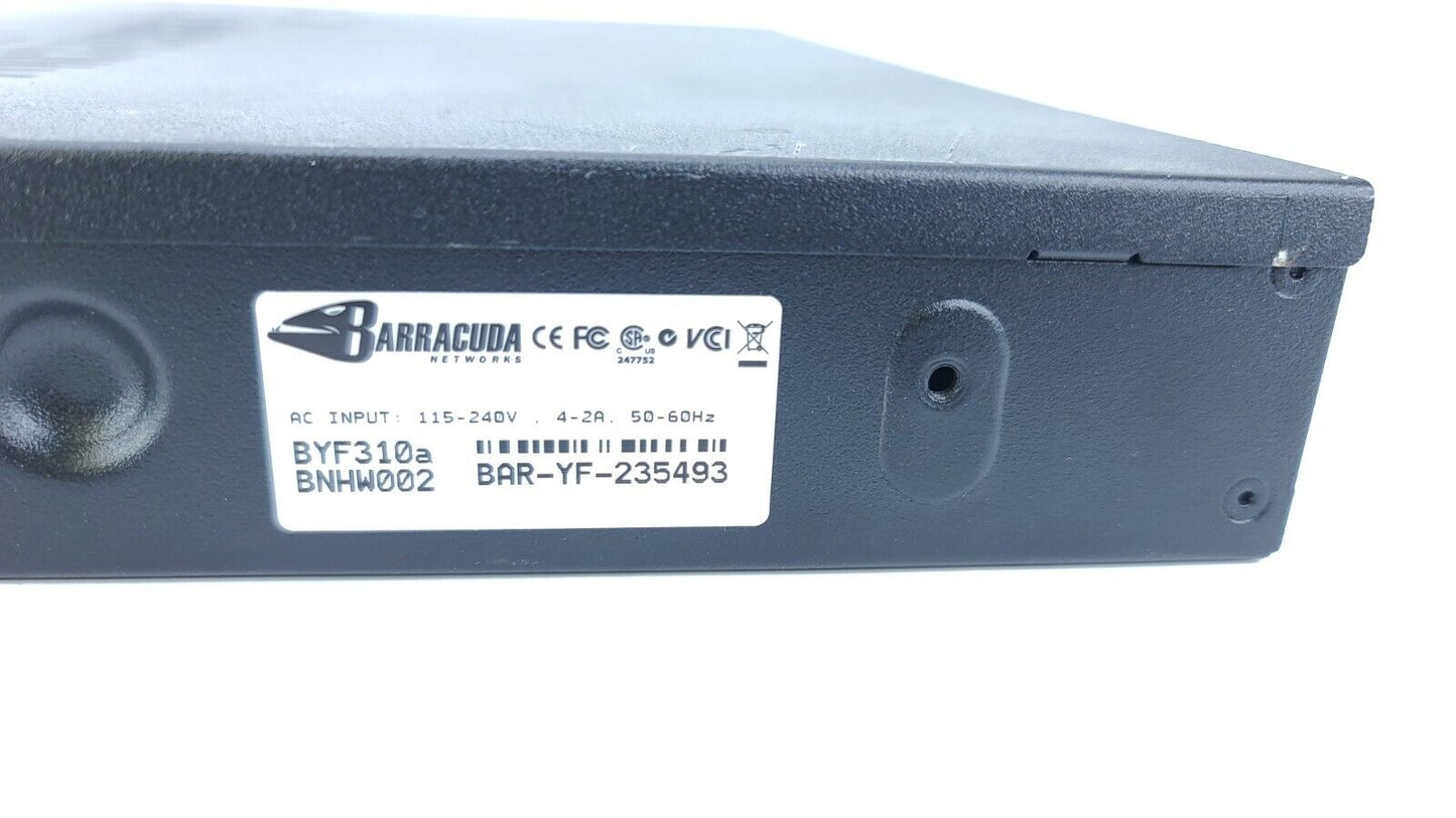 Barracuda Networks BYF310a BAR-YF-235493 Web Filter  310