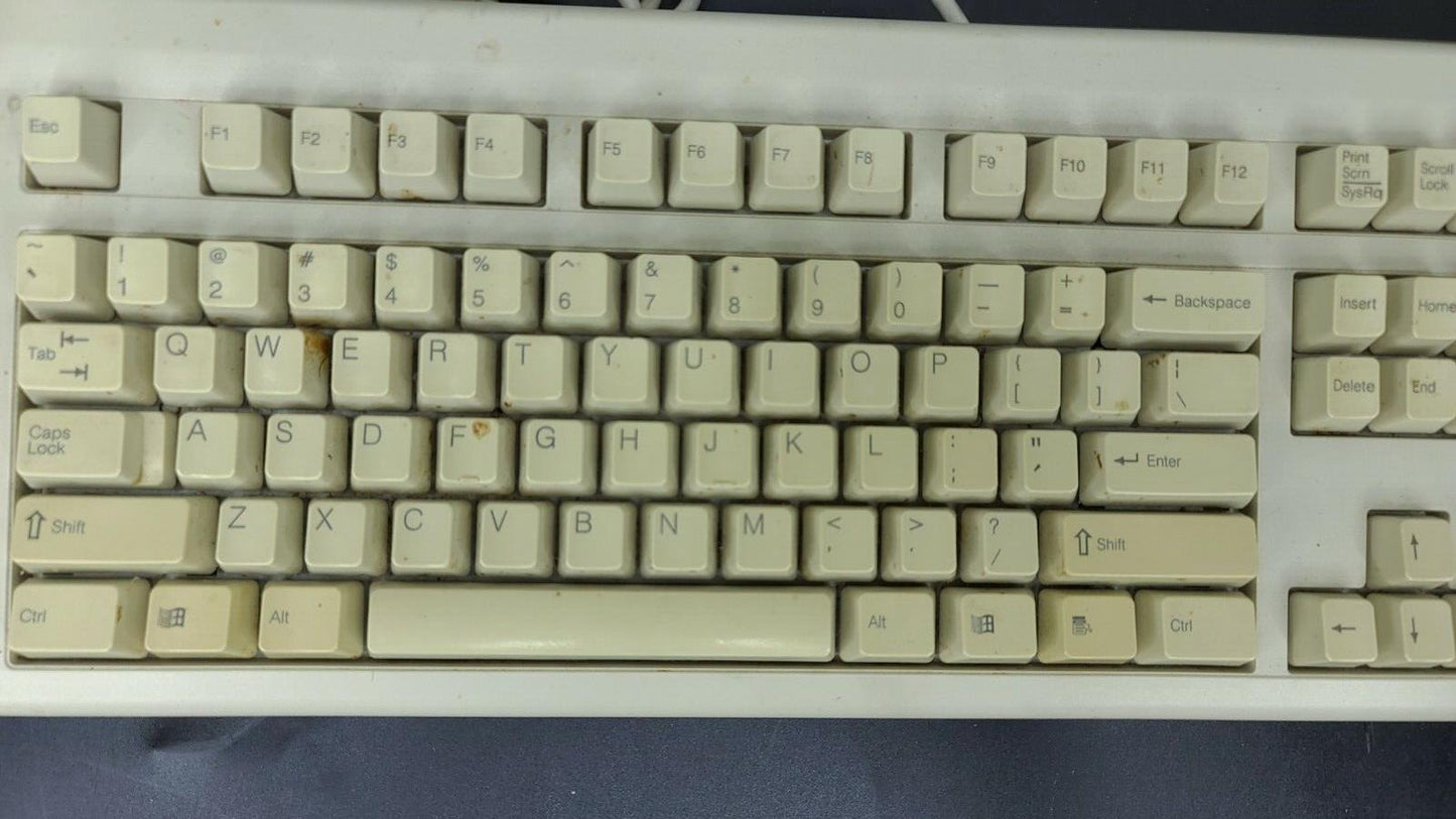 Vintage AST Clicky Computer Keyboard Model RT4958TW / Part# 120930-001