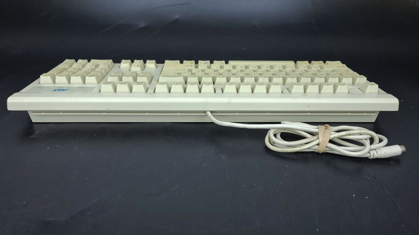 Vintage AST Clicky Computer Keyboard Model RT4958TW / Part# 120930-001