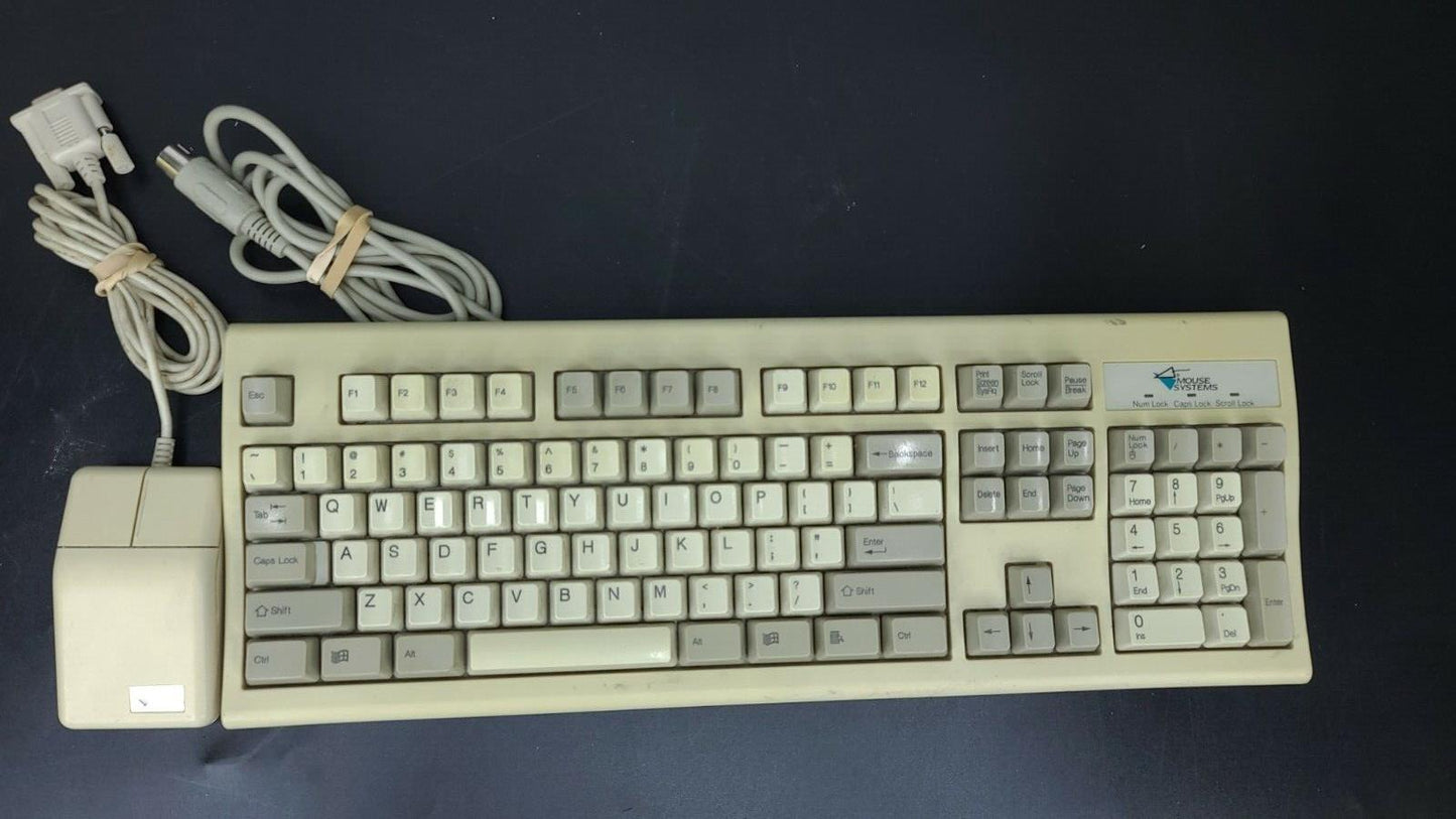 MOUSE SYSTEM 104 KEYS COMPUTER KEYBOARD MODEL #KWD-203