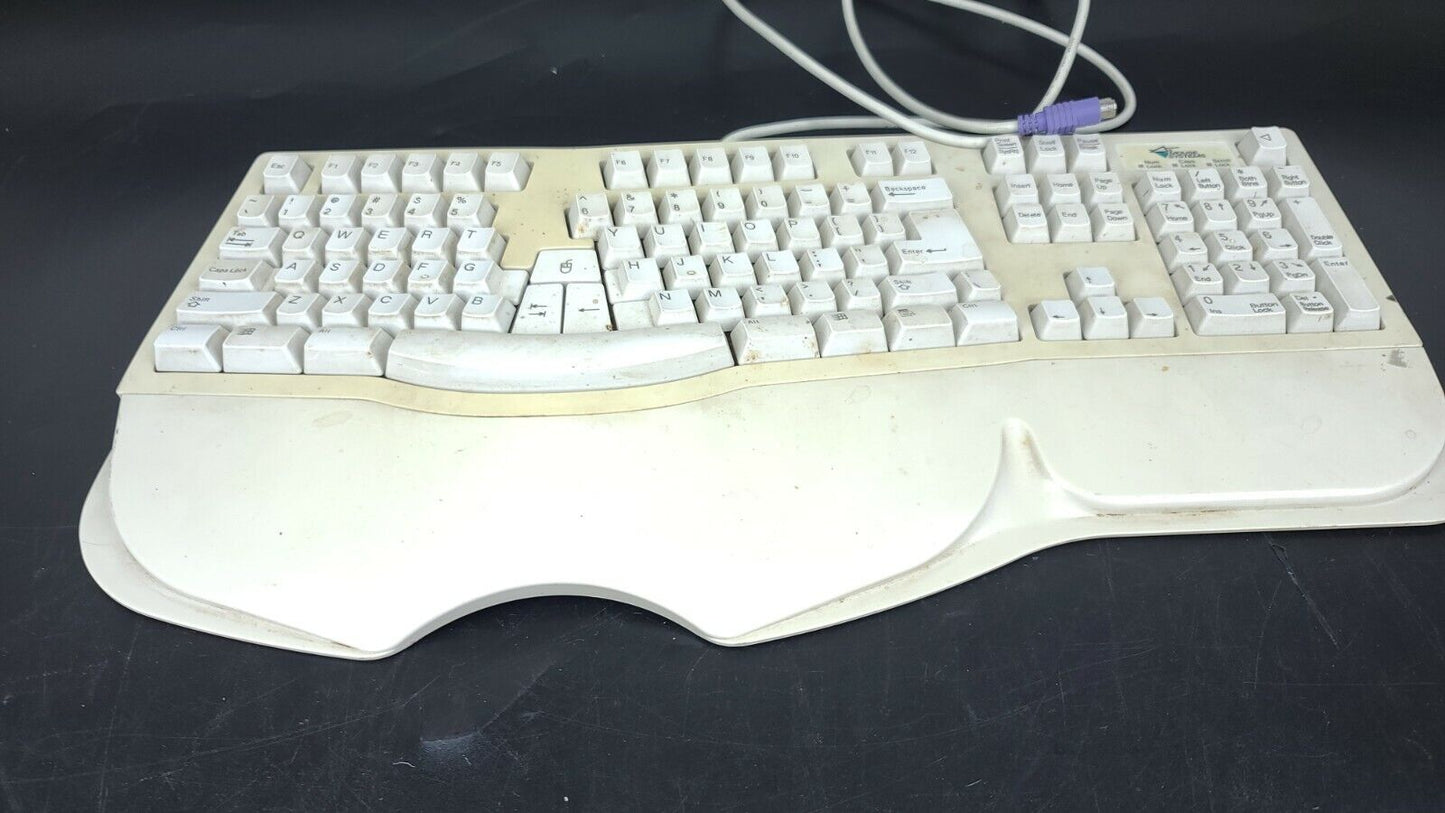 Vintage Mouse Systems SK-6000 404264-001 Ergonomic Natural Computer Keyboard PS2