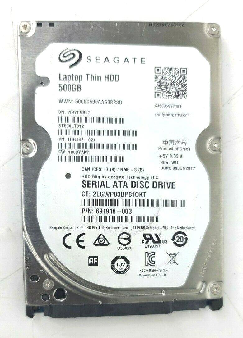 Seagate ST500LT012 500GB 16MB SATA 3Gb/s 2.5" Momentus SSHD