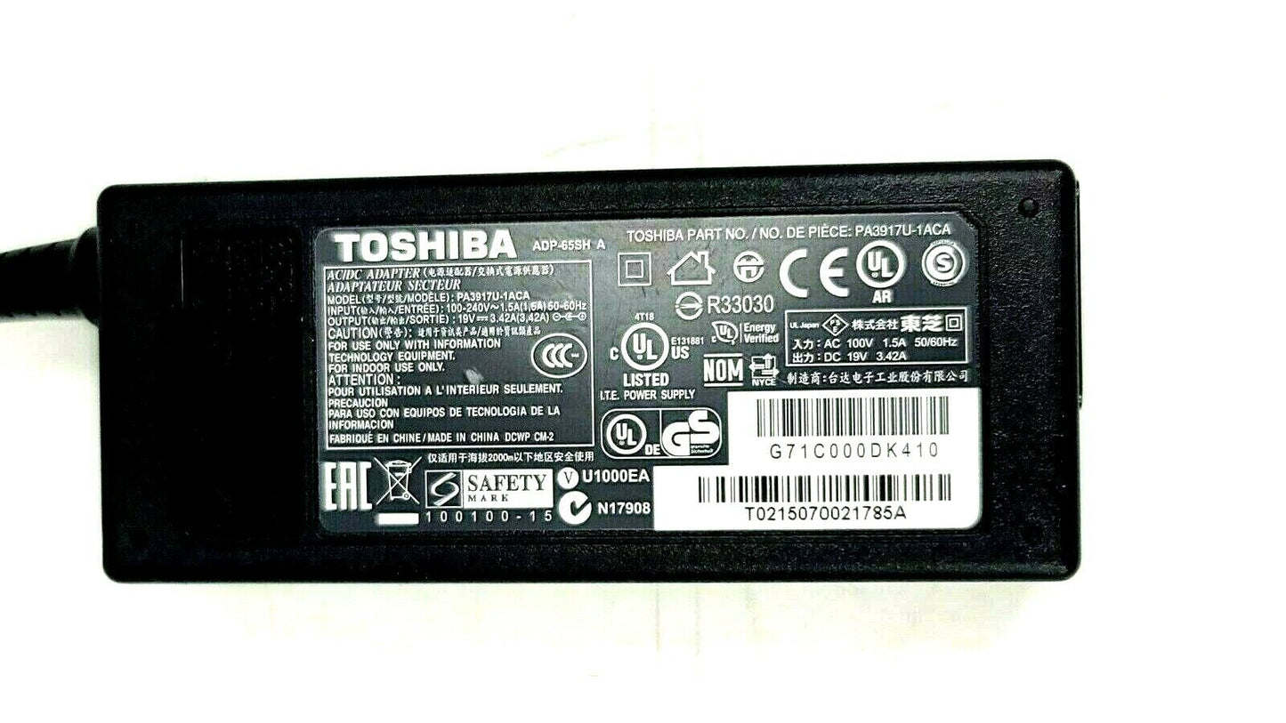 AC Adapter Power Cord Battery Charger 65W For Toshiba Satellite PA3917U-1ACA