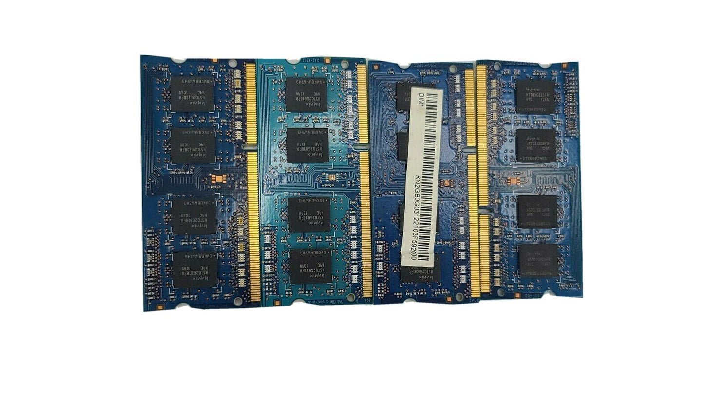 Lot of 4 1x Hynix 2GB 1Rx8 PC3 - 10600S-9-10-B1 HMT325S6BFR8C-H9
