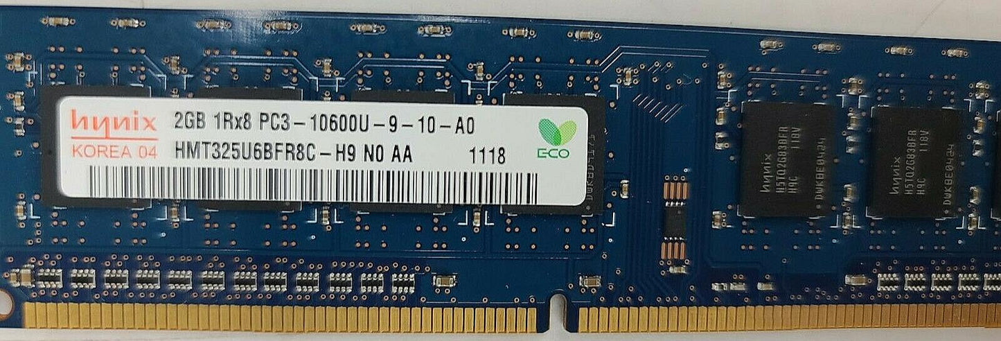Lot of 4 Hynix HMT325U6BFR8C-H9 2GB PC3-10600U-9-10-A0 DDR3-1333MHz
