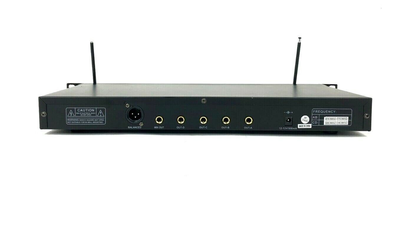 PYLE PDWM4300 VHF Wireless Rack Mount Microphone System