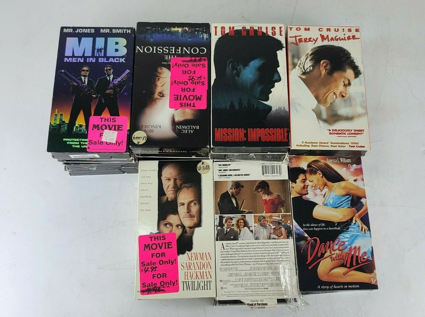 Lot of 22 COLLECTION OF VHS MOVIES CASSETS NEWMAN SARANDON TWILIGH DANCE WITH ME