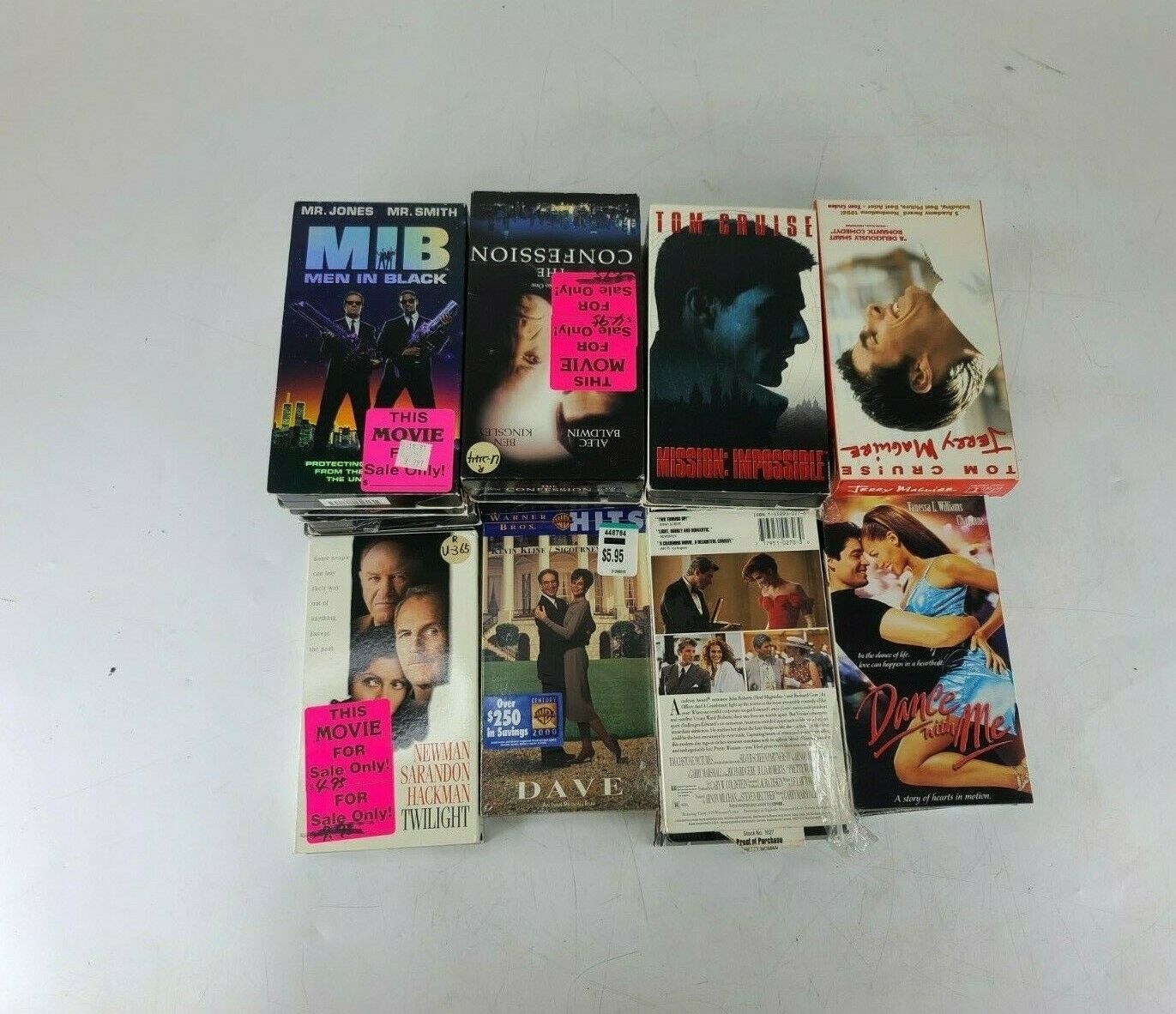 Lot of 22 COLLECTION OF VHS MOVIES CASSETS NEWMAN SARANDON TWILIGH DANCE WITH ME