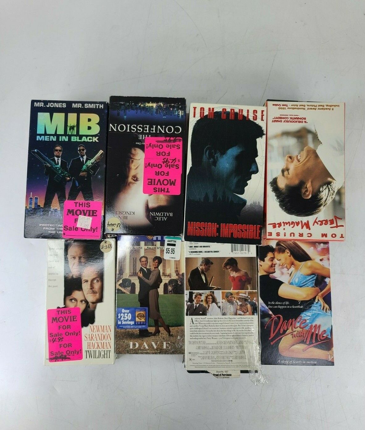 Lot of 22 COLLECTION OF VHS MOVIES CASSETS NEWMAN SARANDON TWILIGH DANCE WITH ME