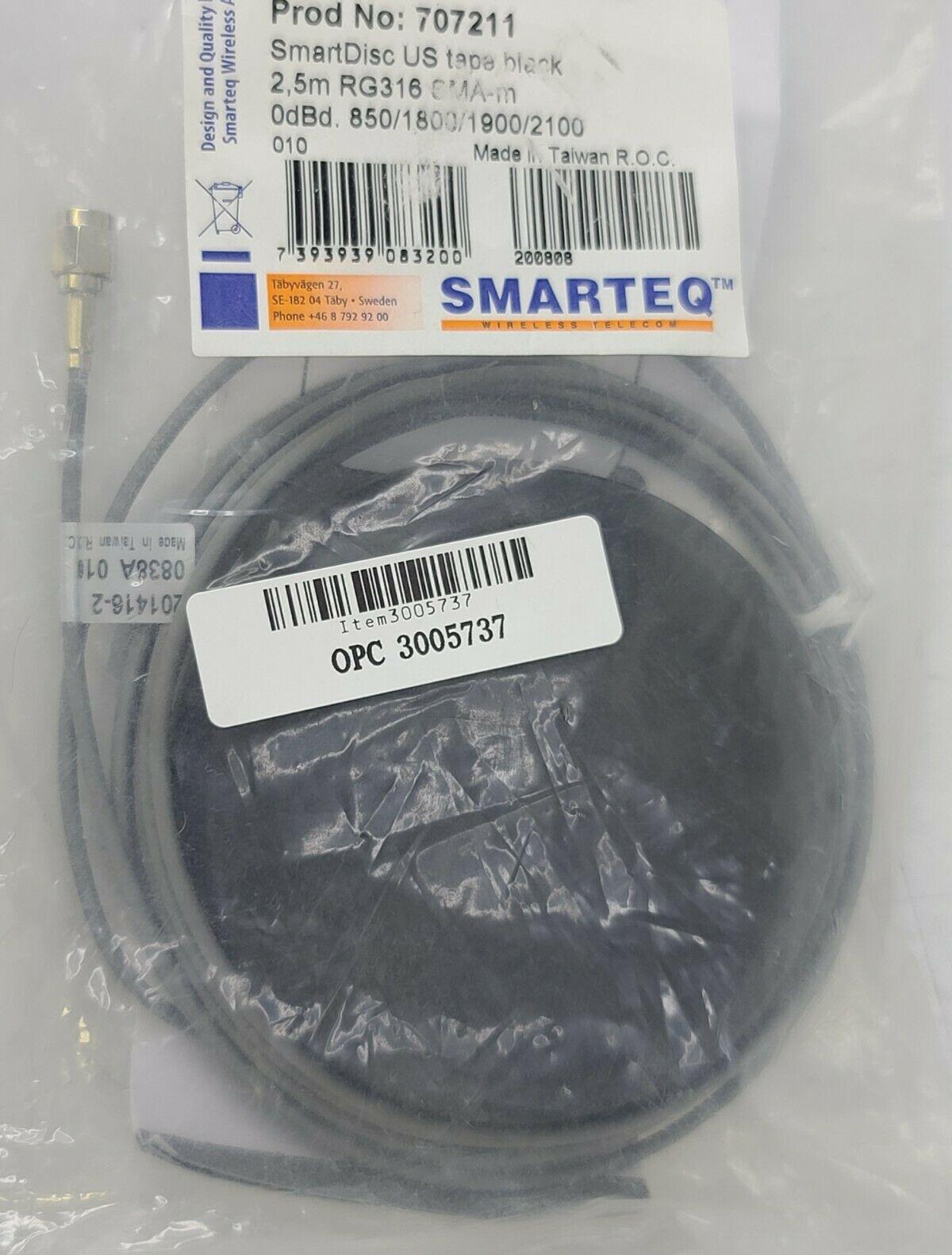 HIAB SMARTEQ SMARTDISC US TAPE BLACK, 2,5M RG316 SMA-M