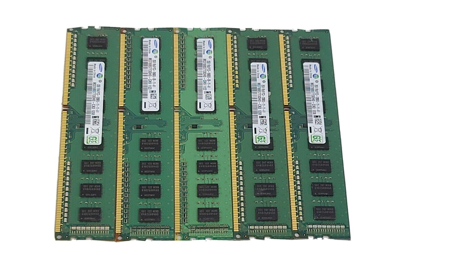 8GB (4x2GB) PC3-12800u DDR3-1600MHz 1Rx8 Non-ECC Samsung M378B5773DH0-CK0 RAM