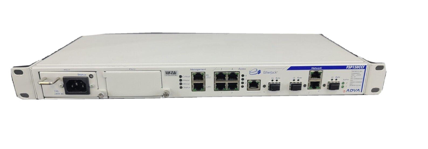 ADVA OPTICAL NETWORK ETHERJACK CARRIER ETHERNET|FSP150CCF-825