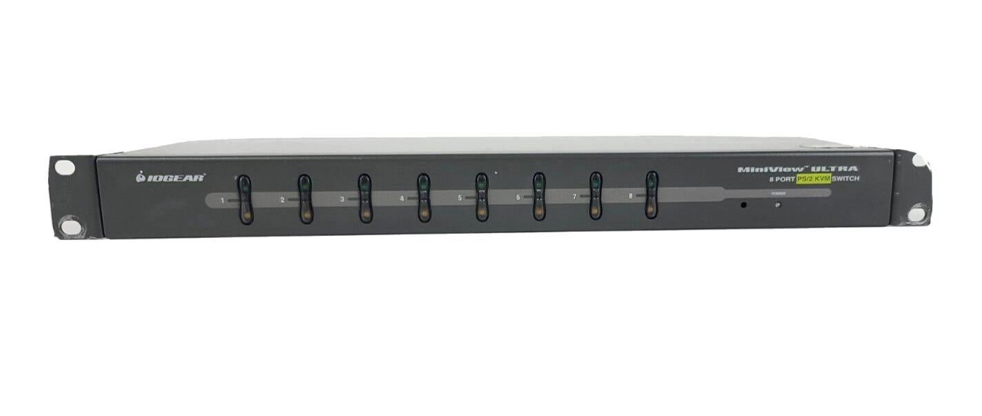 IOGear GCS138 MiniView Ultra KVM Switch 8-Port External PS/2