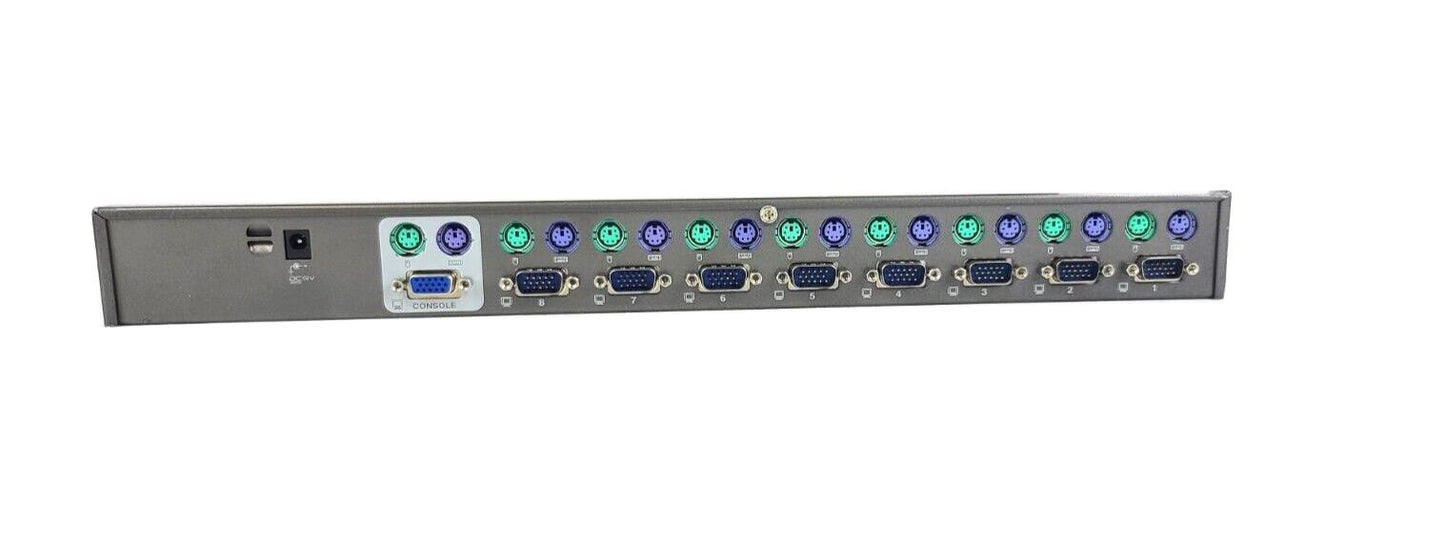 IOGear GCS138 MiniView Ultra KVM Switch 8-Port External PS/2