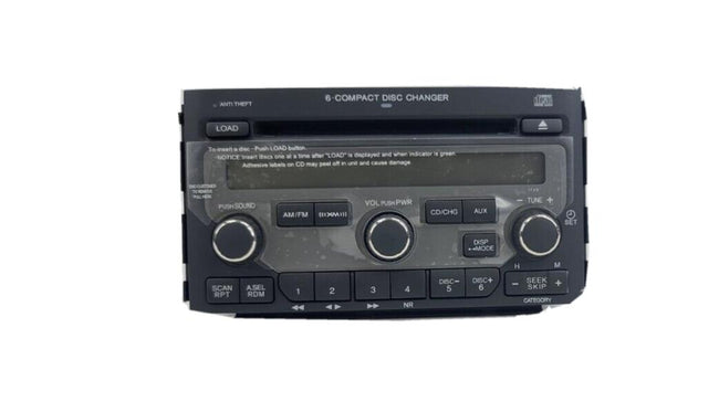 2006-2008 Honda Pilot 39100-S9V-A610 Am FM Cd Player Radio Receiver
