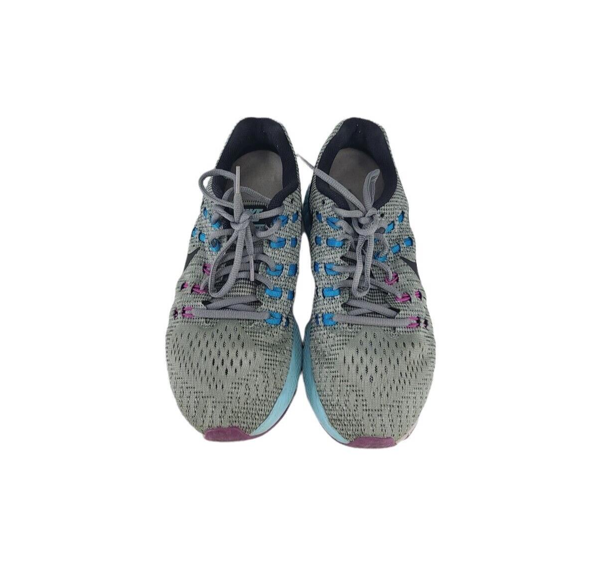 Nike Women's Air Zoom Structure 19 806585-005 Shoe Gray Blue Purple Size 10