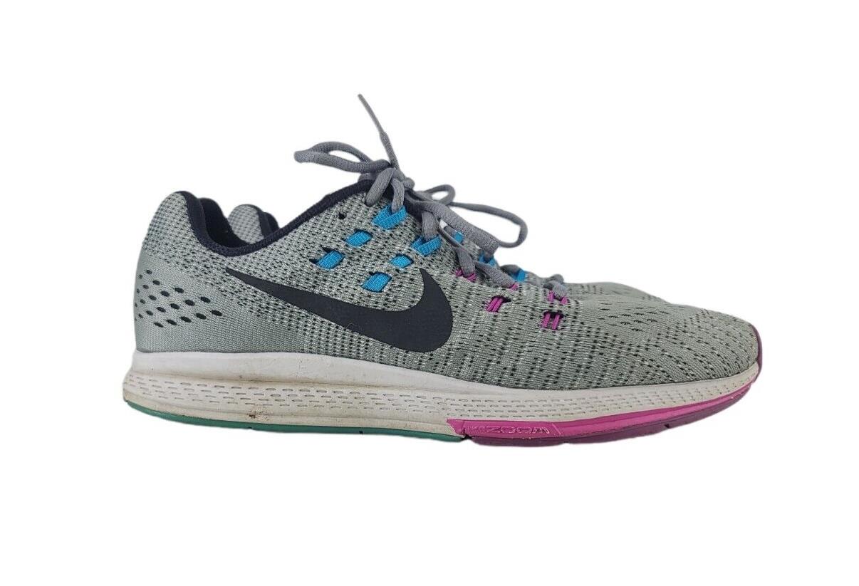 Nike Women's Air Zoom Structure 19 806585-005 Shoe Gray Blue Purple Size 10