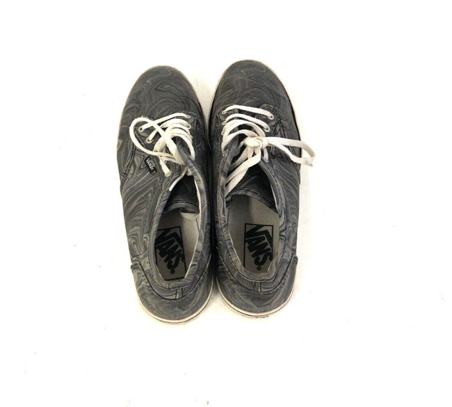 VANS TB4R Women Shoe US Size 8 Gray Black Lace Up Sneakers